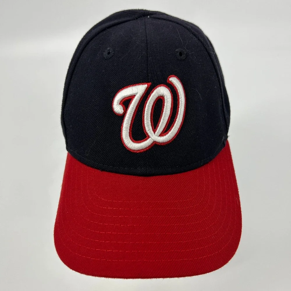 New Era Youth Washington Nationals MLB Baseball Cap Navy Red Logo‎ Adjustable